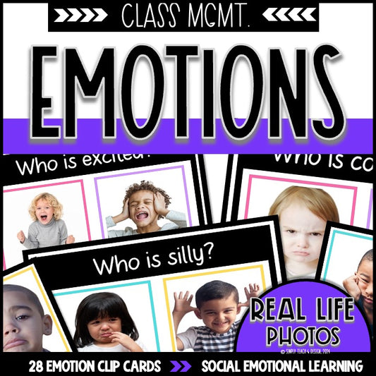 Identifying Emotions and Feelings Clip Cards